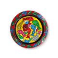 Hand-painted Bengal Pattachitra Fishes of Prosperity Wall Decor Plate - Madhues