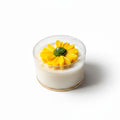 Daisy Flower Scented Candle in Clear Cup