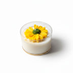 Daisy Flower Scented Candle in Clear Cup