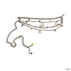 Bohemian Coin & Bead Layered Kamarband - Madhues