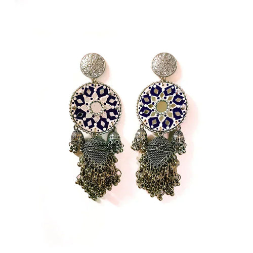 Artisan Shisha Tassel Jhumka Earrings