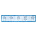 Indigo & White Tree Motif Bagru Block Print Cotton Table Runner - Madhues