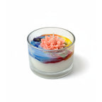 Artisan Lotus Flower Scented Candle - Vibrant Layers & Serene Glow