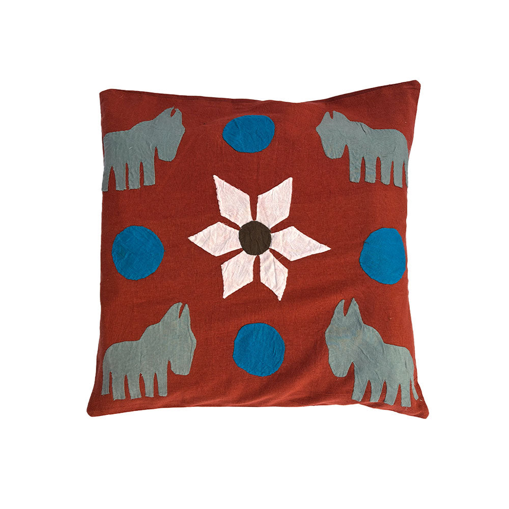 The Southwest Equine Folk Art Pillow Cover Set of 2