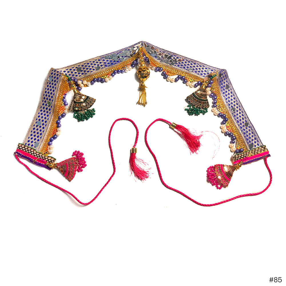 Golden Multi-Colour Patchwork Bandarwal - Madhues