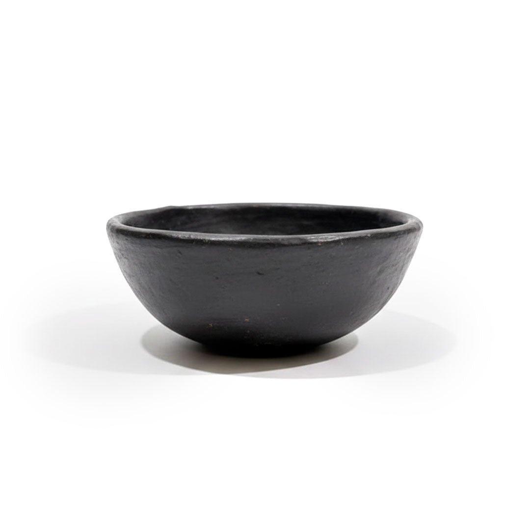 Handcrafted Longpi Nungbi Black Pottery Serving Bowl