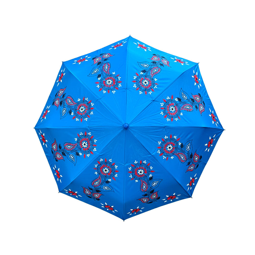 Indigo Paisley Art Umbrella - Madhues
