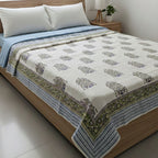 Traditional Tree of Life Block Print Blanket - Madhues