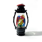 Melody in Glass: Handcrafted Pattachitra Bird & Musical Motif Lantern - Madhues