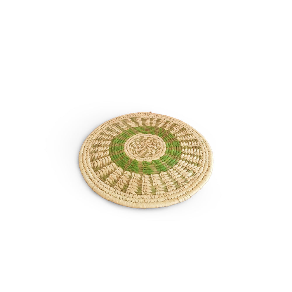 Round Kashi Grass Placemat - Handwoven Table Decor