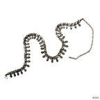 Oxidized Silver Waistband with Tassels - Madhues