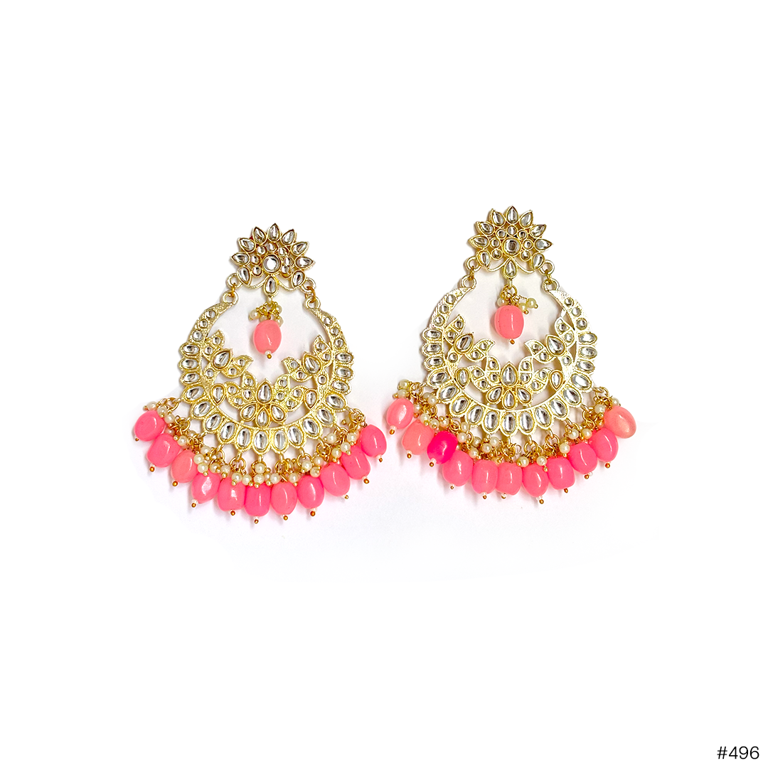 Polki Chandbali Earrings - Image 3