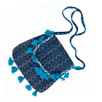 Kasida Kari Hand-Embroidered Boho Tassel Crossbody Bag