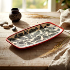 Pattachitra Art Fish Motif Rectangular Serving Tray