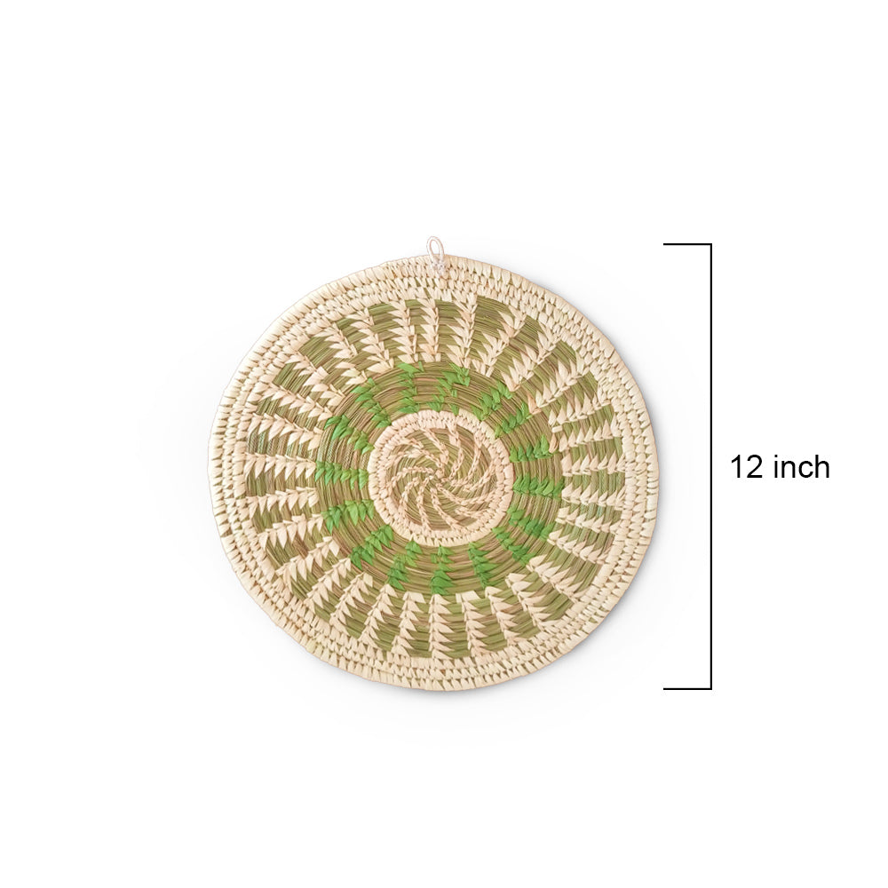 Round Kashi Grass Placemat - Handwoven Table Decor