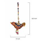 Vibrant Folk Art Bird Charm Hanging - Madhues