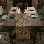 Artisan Block Printed Floral Table Runner for Dining
