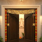 Premium Gold Zari & Resham Embroidered Toran (Bandarwal) - Madhues