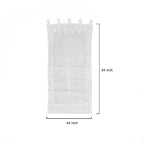 Eternal Bloom Sheer Barmer Appliqué Curtain - Madhues