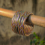 Vibrant Multi-Color Braided Bangle Set - Madhues