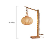 Handcrafted Bamboo Lattice Globe Table Lamp