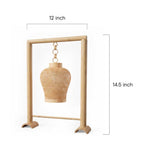 Bamboo Arch Frame Hanging Lantern Table Lamp