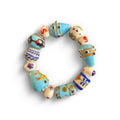 Aegean Breeze Lampwork Bead Bracelet