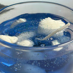 Ocean Breeze Scented Gel Votive Candle with Seashells