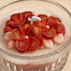 Floral Bloom Scented Candle in Pedestal Glass | Decorative & Relaxing