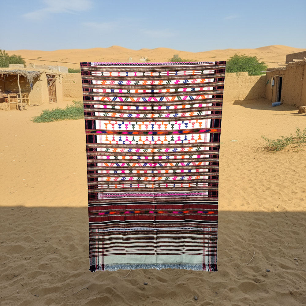 Vibrant Multi-Motif Heritage Handwoven Pattu Shawl