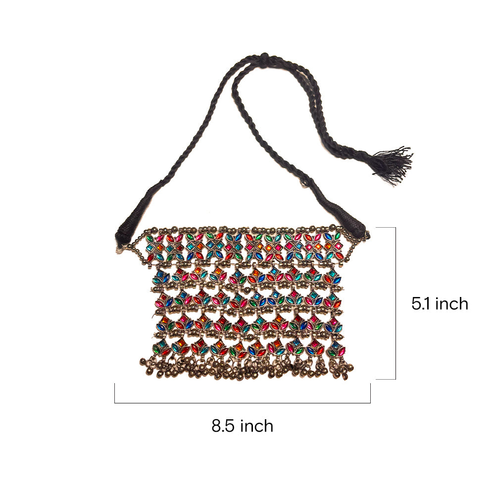 Traditional Banjara Mirror Work Necklace