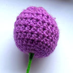 Artisan Crocheted Purple Allium Flower - Everlasting Yarn Bloom