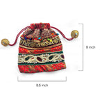 The Royal Paisley Embroidered Potli Bag - Madhues