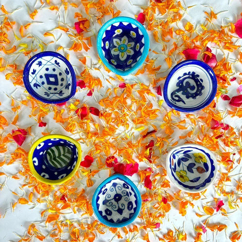 Artisanal Ceramic Diya 'Family Collection'