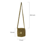 Olive Bloom Crochet Sling - Madhues