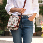 मिडनाइट ग्लो क्विल्टेड स्लिंग बैग