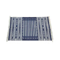Classic Navy Tribal Woven Rug 