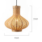 Handcrafted Bamboo Gourd Pendant Light