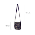 Golden Lattice Quilted Sling Bag - Madhues