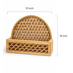 Woven Bamboo Mail Organizer & Napkin Holder