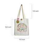 Regal Elephant Embroidered Tote - Madhues