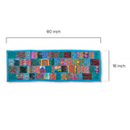 Kasida Kari Hand-Embroidered Patchwork Table Runner