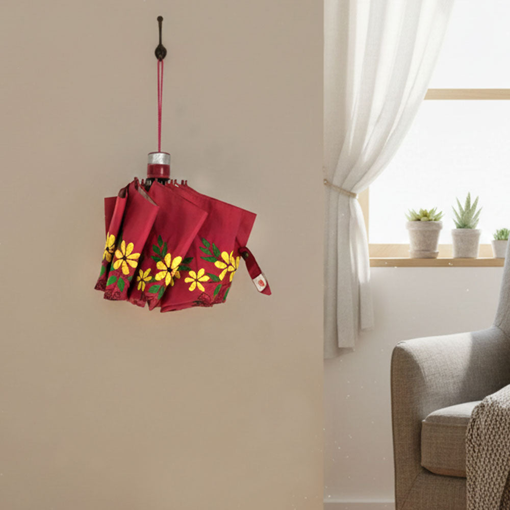 Vibrant Floral Hand-Stitched Parasols - Madhues
