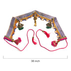 Golden Multi-Colour Patchwork Bandarwal - Madhues