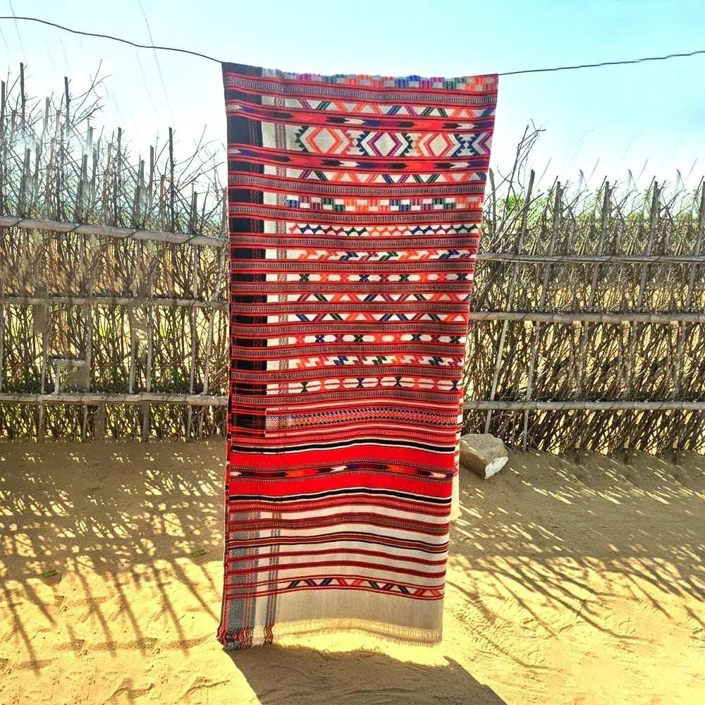 Authentic Rajasthani Handwoven Pattu Wrap & Throw