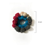 Handmade Multicolor Crocheted Hair Scrunchie