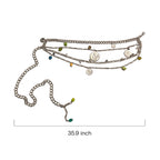 Bohemian Coin & Bead Layered Kamarband - Madhues