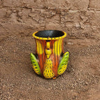 Vibrant Peacock Feathers Planter - Madhues