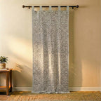 Heirloom Floral Sheer Barmer Appliqué Curtain - Madhues