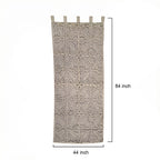 Heirloom Floral Sheer Barmer Appliqué Curtain - Madhues